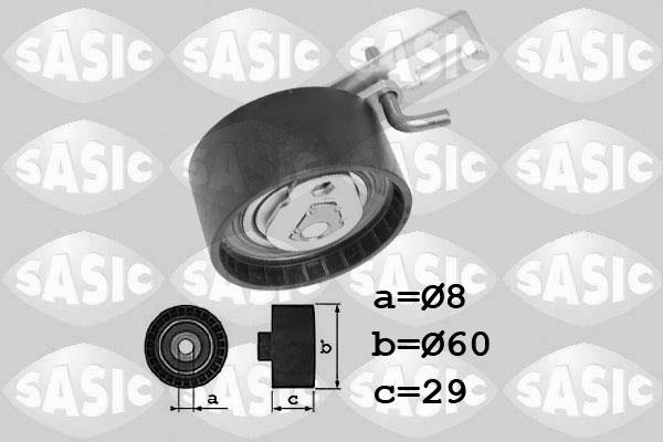 Sasic 1700038 - Spriegotājrullītis, Gāzu sadales mehānisma piedziņas siksna www.autospares.lv