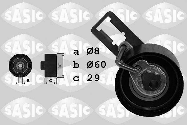 Sasic 1700027 - Spriegotājrullītis, Gāzu sadales mehānisma piedziņas siksna www.autospares.lv