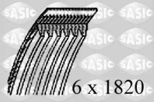 Sasic 1774051 - V-Ribbed Belt www.autospares.lv