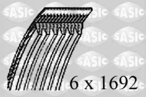 Sasic 1774052 - V-Ribbed Belt www.autospares.lv