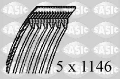 Sasic 1776040 - Ķīļrievu siksna www.autospares.lv