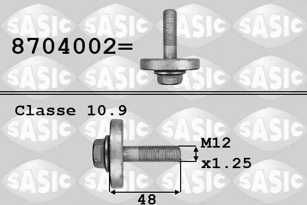 Sasic 8704002 - Болт шкива www.autospares.lv