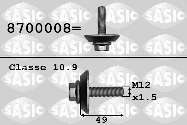 Sasic 8700008 - Pulley Bolt www.autospares.lv