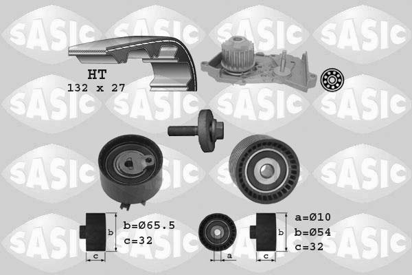 Sasic 3904036 - Ūdenssūknis + Zobsiksnas komplekts autospares.lv