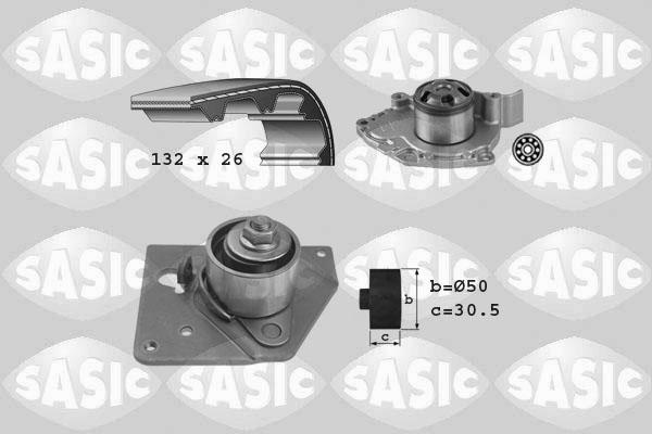 Sasic 3904032 - Ūdenssūknis + Zobsiksnas komplekts www.autospares.lv