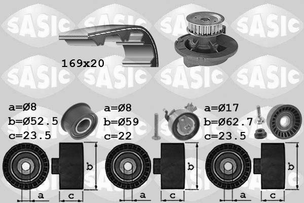 Sasic 3906099 - Water Pump & Timing Belt Set www.autospares.lv