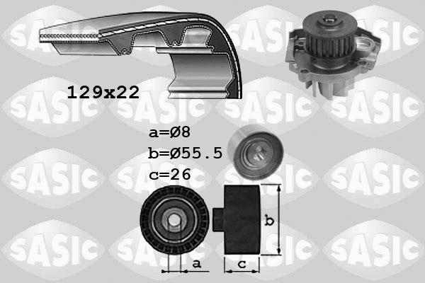 Sasic 3906041 - Water Pump & Timing Belt Set www.autospares.lv