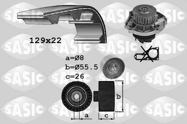 Sasic 3906042 - Water Pump & Timing Belt Set www.autospares.lv