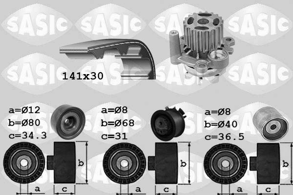 Sasic 3906053 - Water Pump & Timing Belt Set www.autospares.lv