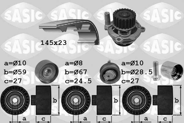 Sasic 3906068 - Water Pump & Timing Belt Set www.autospares.lv