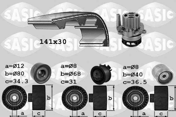 Sasic 3906067 - Water Pump & Timing Belt Set www.autospares.lv