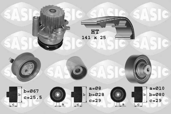 Sasic 3906001 - Ūdenssūknis + Zobsiksnas komplekts autospares.lv