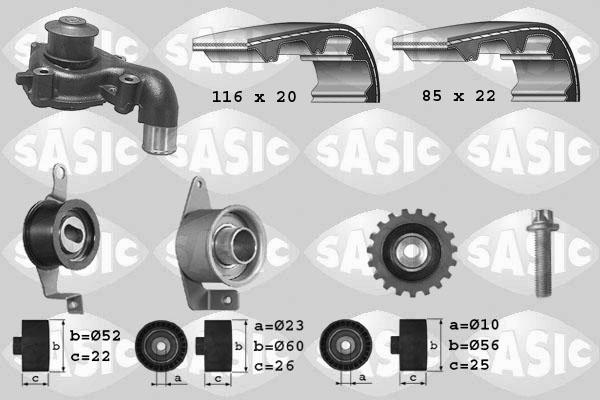 Sasic 3906013 - Water Pump & Timing Belt Set www.autospares.lv