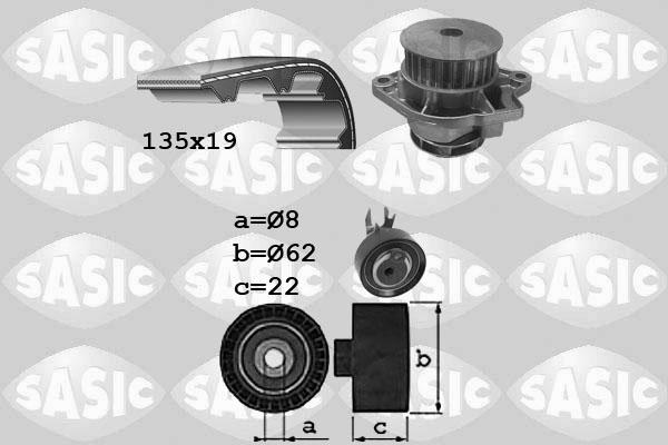 Sasic 3906088 - Water Pump & Timing Belt Set www.autospares.lv