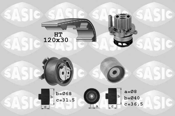 Sasic 3906083 - Ūdenssūknis + Zobsiksnas komplekts autospares.lv