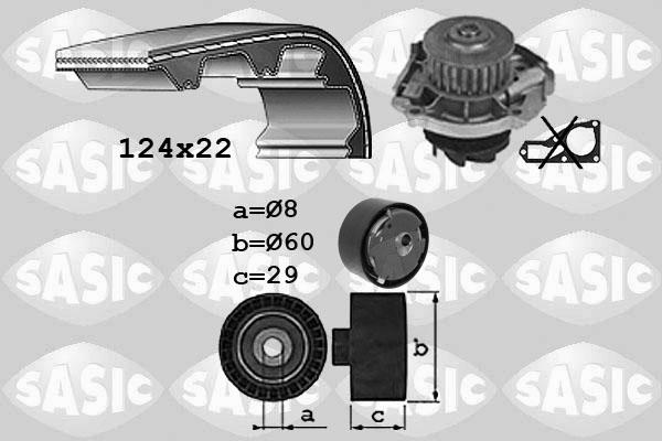 Sasic 3906038 - Water Pump & Timing Belt Set www.autospares.lv