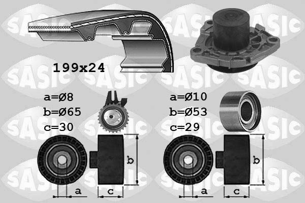 Sasic 3906032 - Water Pump & Timing Belt Set www.autospares.lv