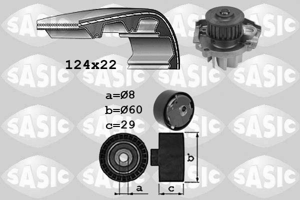 Sasic 3906037 - Water Pump & Timing Belt Set www.autospares.lv