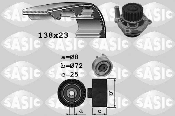 Sasic 3906070 - Water Pump & Timing Belt Set www.autospares.lv