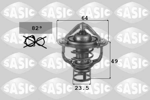 Sasic 3306044 - Термостат охлаждающей жидкости / корпус www.autospares.lv