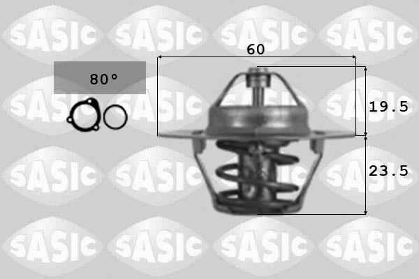 Sasic 3306058 - Coolant thermostat / housing www.autospares.lv