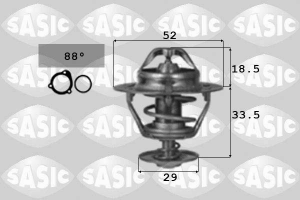 Sasic 3306064 - Термостат охлаждающей жидкости / корпус www.autospares.lv