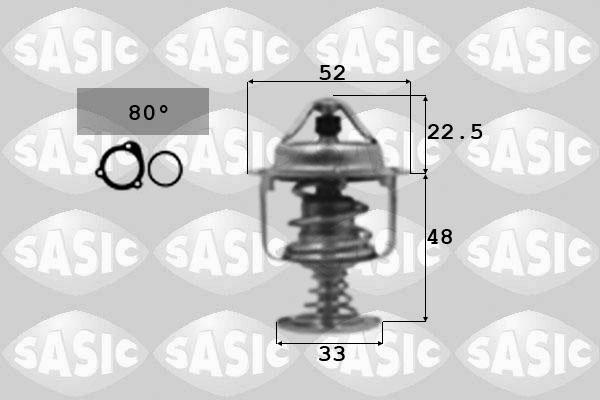 Sasic 3306065 - Termostats, Dzesēšanas šķidrums autospares.lv