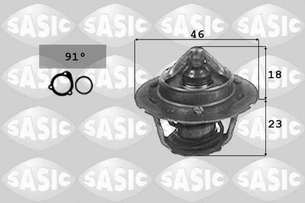 Sasic 3306007 - Термостат охлаждающей жидкости / корпус www.autospares.lv