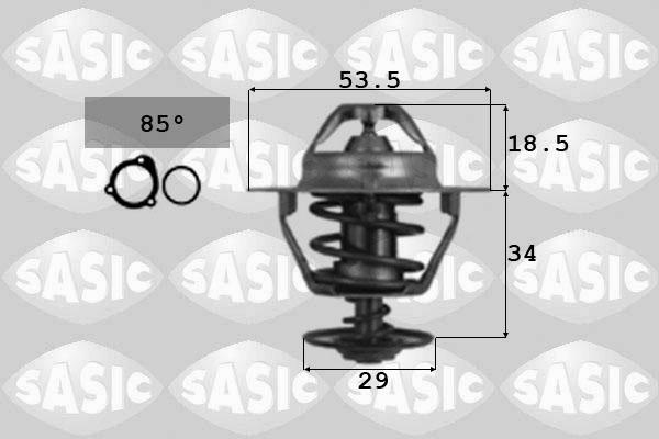 Sasic 3306029 - Termostats, Dzesēšanas šķidrums www.autospares.lv