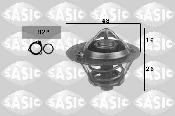 Sasic 3306025 - Termostats, Dzesēšanas šķidrums autospares.lv