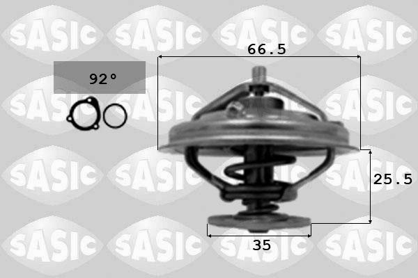 Sasic 3306075 - Термостат охлаждающей жидкости / корпус www.autospares.lv