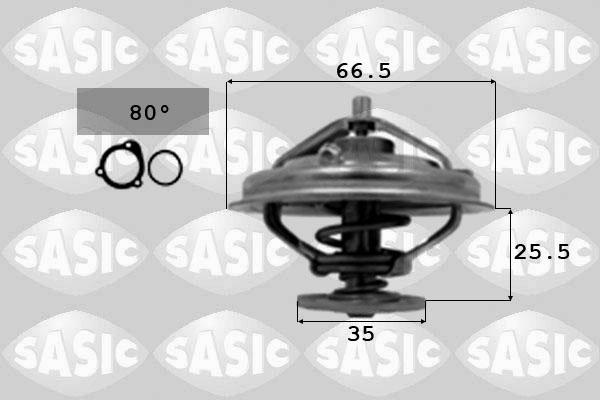 Sasic 3306070 - Термостат охлаждающей жидкости / корпус www.autospares.lv