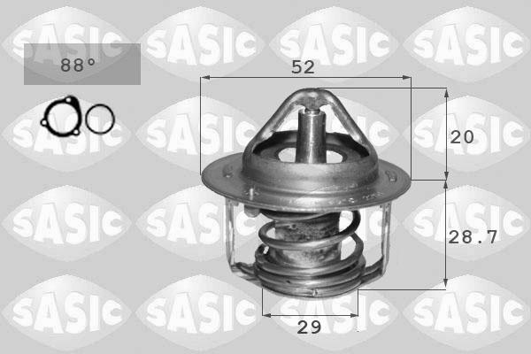 Sasic 3306134 - Термостат охлаждающей жидкости / корпус www.autospares.lv