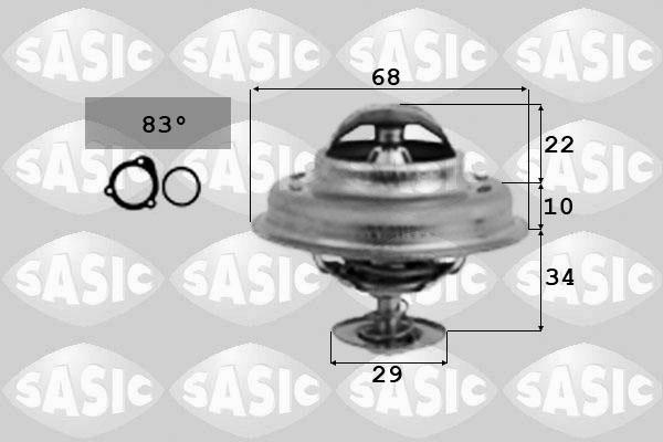 Sasic 3381251 - Termostats, Dzesēšanas šķidrums www.autospares.lv