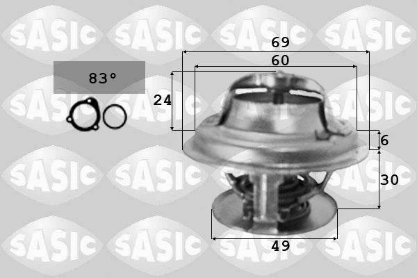 Sasic 3371341 - Termostats, Dzesēšanas šķidrums www.autospares.lv