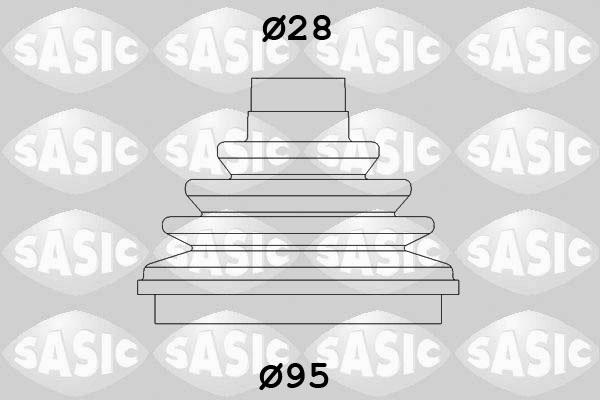 Sasic 2933003 - Putekļusargs, Piedziņas vārpsta www.autospares.lv