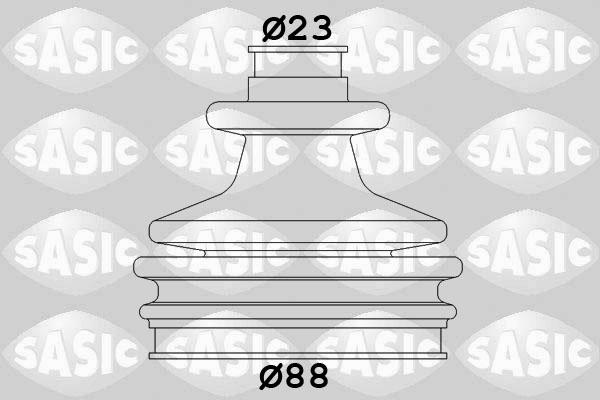 Sasic 2933803 - Putekļusargs, Piedziņas vārpsta www.autospares.lv