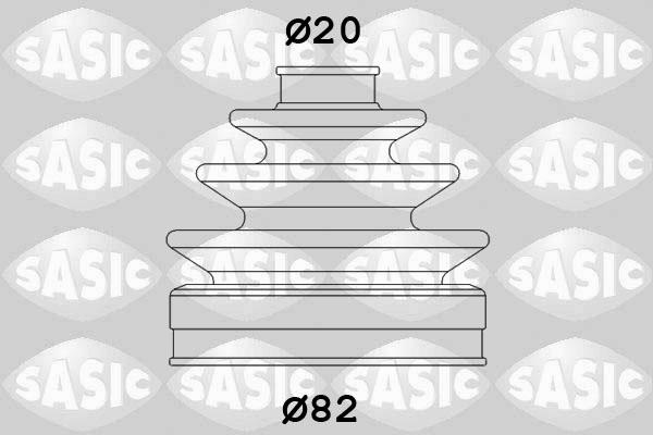 Sasic 2003417 - Пыльник, приводной вал www.autospares.lv