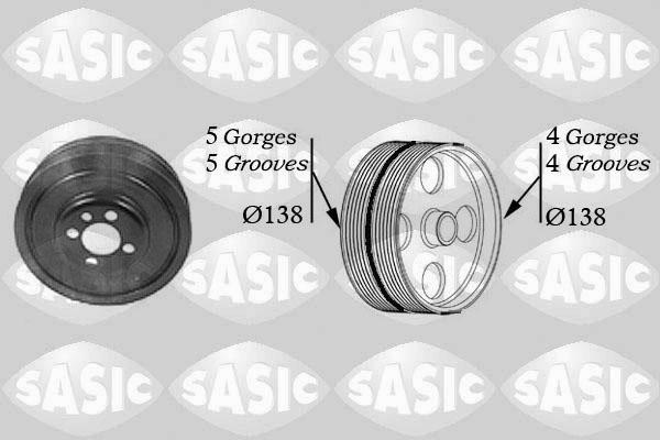 Sasic 2156001 - Шкив коленчатого вала www.autospares.lv