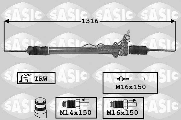 Sasic 7006090 - Stūres mehānisms www.autospares.lv