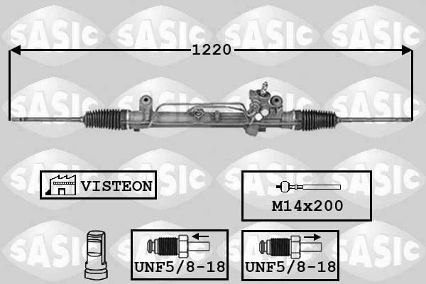 Sasic 7006068 - Рулевой механизм, рейка www.autospares.lv