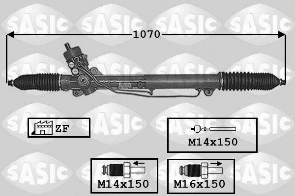 Sasic 7006004 - Steering Gear www.autospares.lv