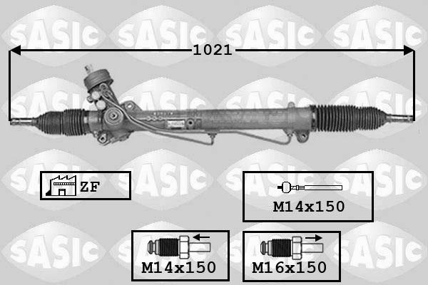 Sasic 7006141 - Рулевой механизм, рейка www.autospares.lv