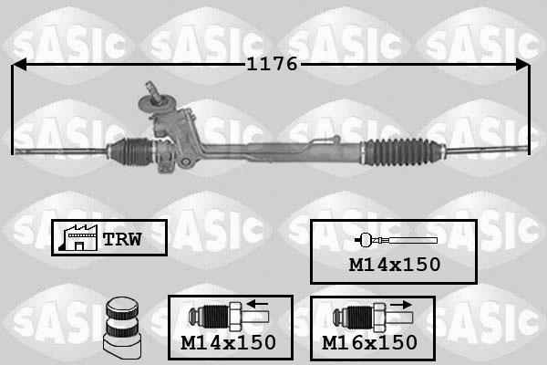 Sasic 7006147 - Steering Gear www.autospares.lv