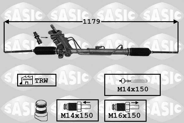 Sasic 7006155 - Stūres mehānisms www.autospares.lv