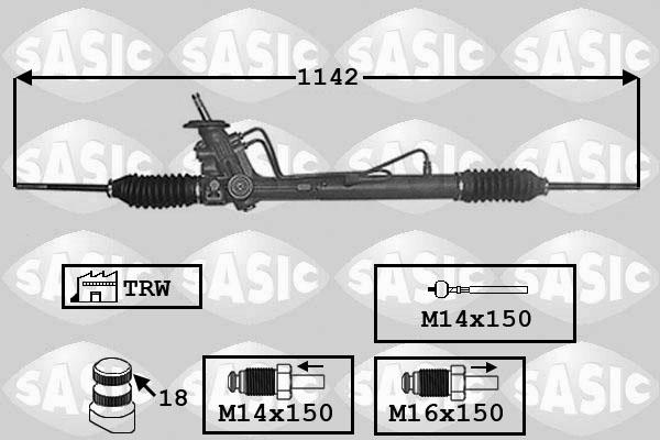 Sasic 7006153 - Steering Gear www.autospares.lv