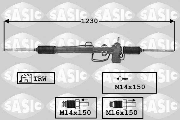 Sasic 7006125 - Steering Gear www.autospares.lv