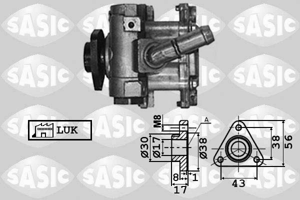 Sasic 7076040 - Hidrosūknis, Stūres iekārta www.autospares.lv