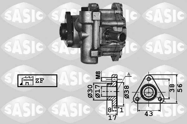 Sasic 7076001 - Hidrosūknis, Stūres iekārta www.autospares.lv