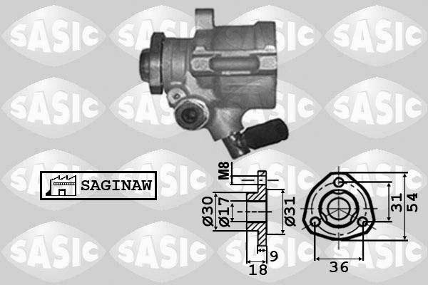 Sasic 7076039 - Hidrosūknis, Stūres iekārta www.autospares.lv